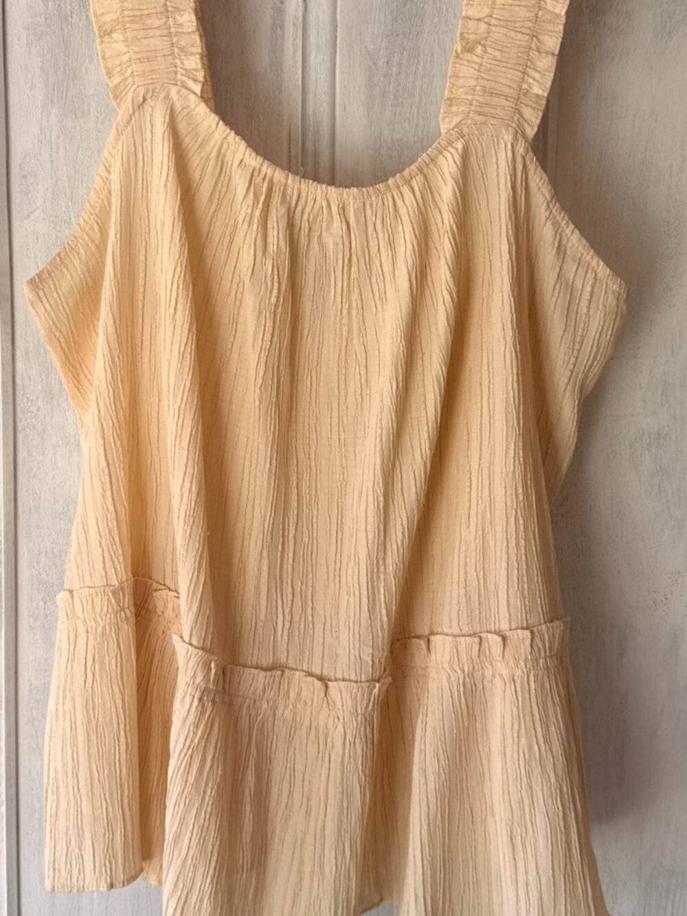 Anthropologie Women's Cream Top